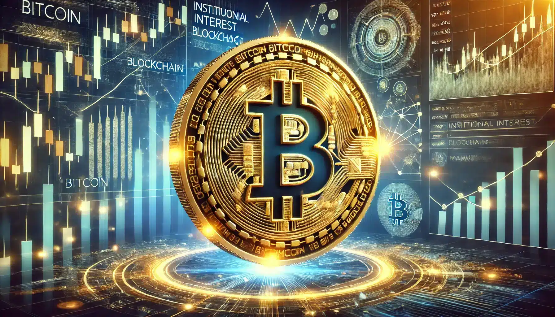 Is Bitcoin Still Undervalued? Adam Back Weighs In 7 Bitcoin is value debate featuring a glowing Bitcoin coin with financial charts and market trends in the backgro