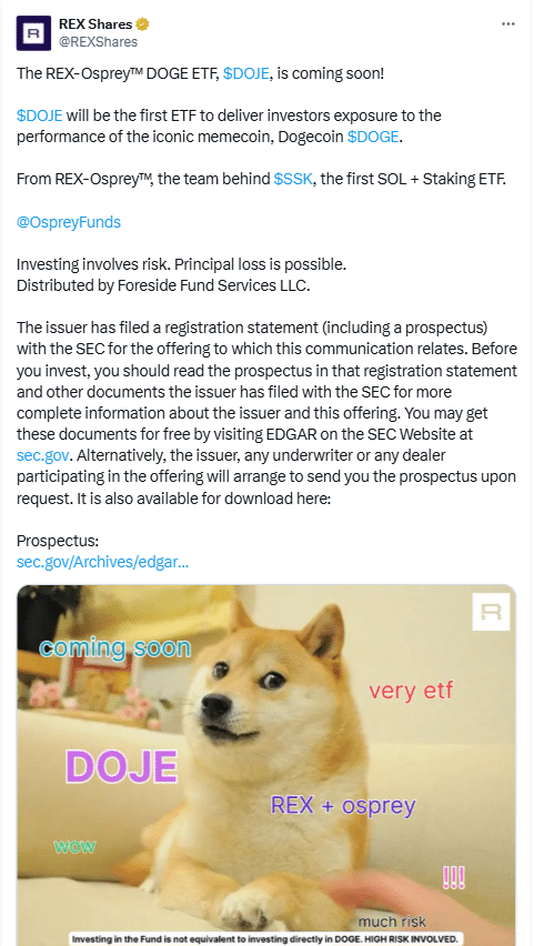 Dogecoin ETF 