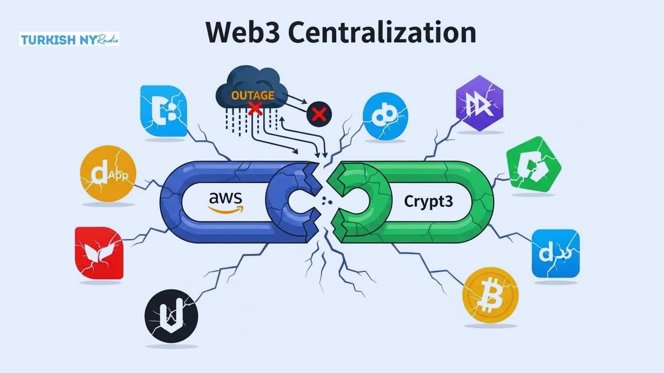 Web3 Centralization Problem Exposed: How One AWS Outage Broke Half of Crypto