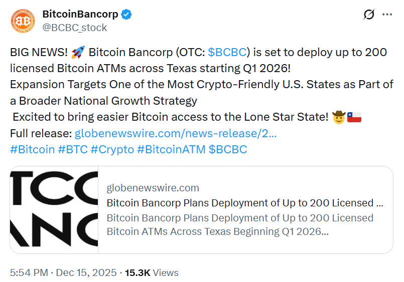 Bitcoin ATM Expansion Grows in Texas With 200 Planned ATMs 6 Bitcoin ATM