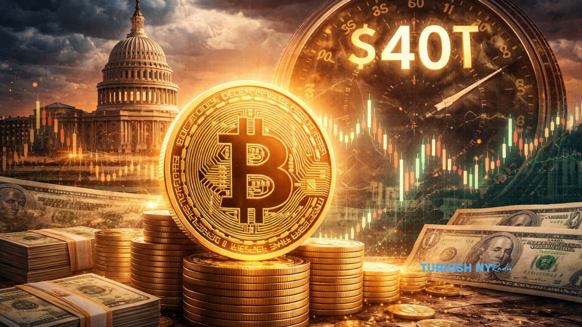 U.S. Debt Pushes Toward $40T and Stablecoin Demand Adds a New Twist for Bitcoin