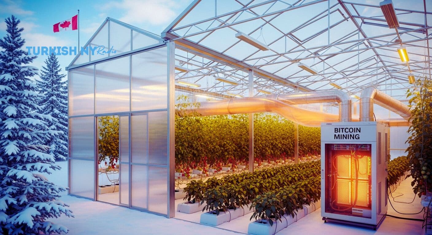 Bitcoin mining heat greenhouses