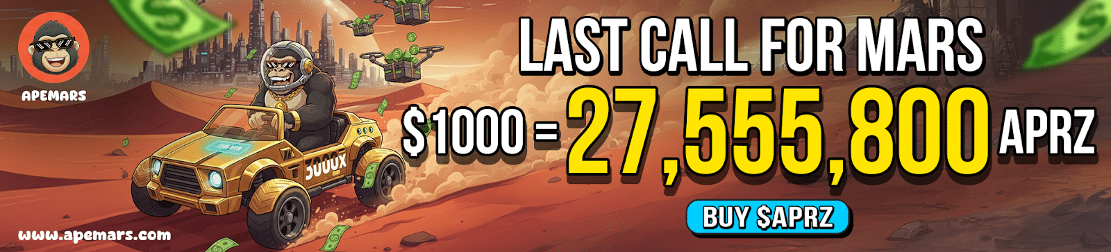 Meme Coinler Ocak 2026'da Yükselişte: 5. Aşama Satışları Tamamlanmadan Önce APEMARS'ı Bir Sonraki 100 Kat Artış Gösterecek Kripto Para Olarak Yakalayın 7 image 563