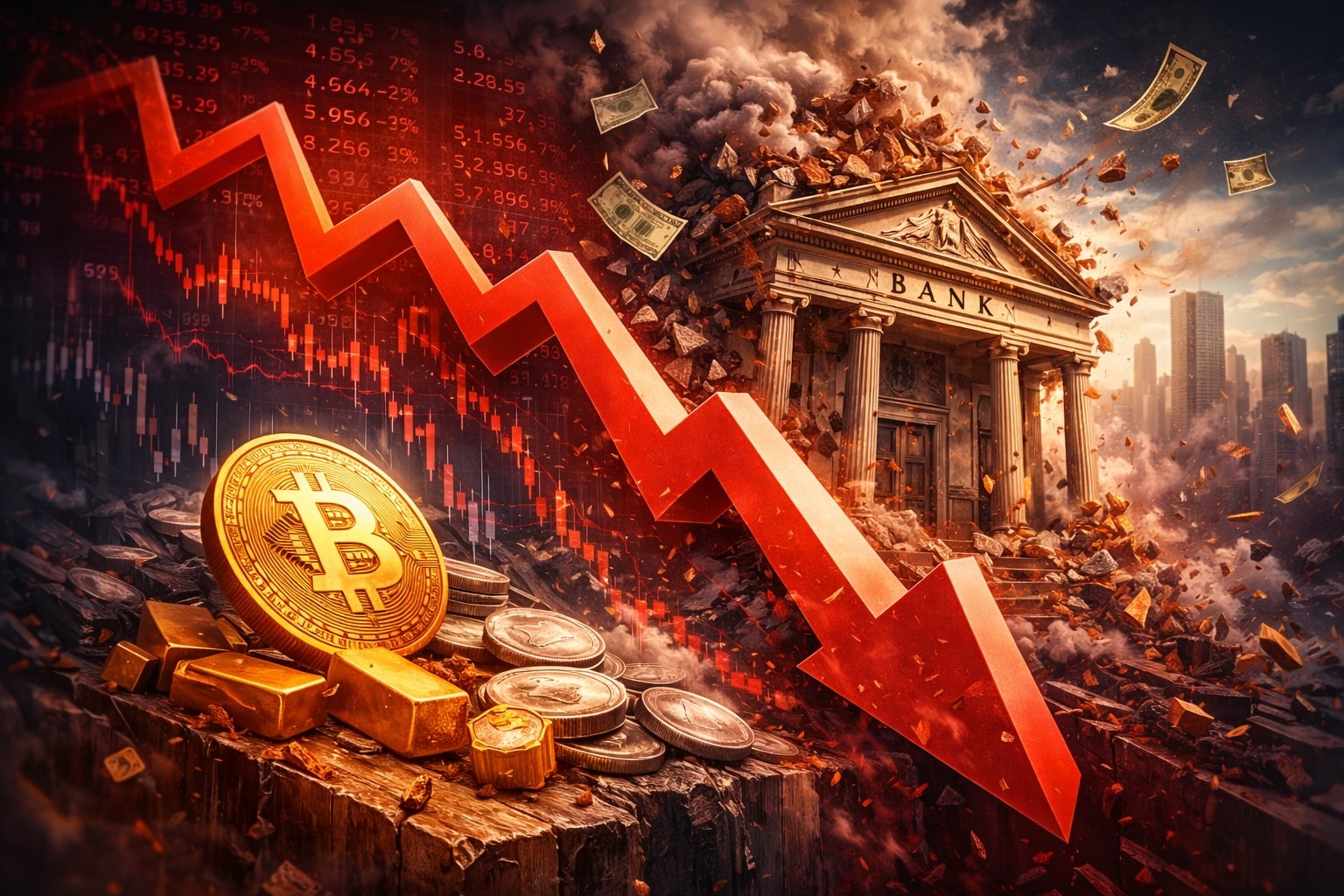 US Bank Collapse Triggers Gold, Silver and Bitcoin Volatility 6 Crypto crash news