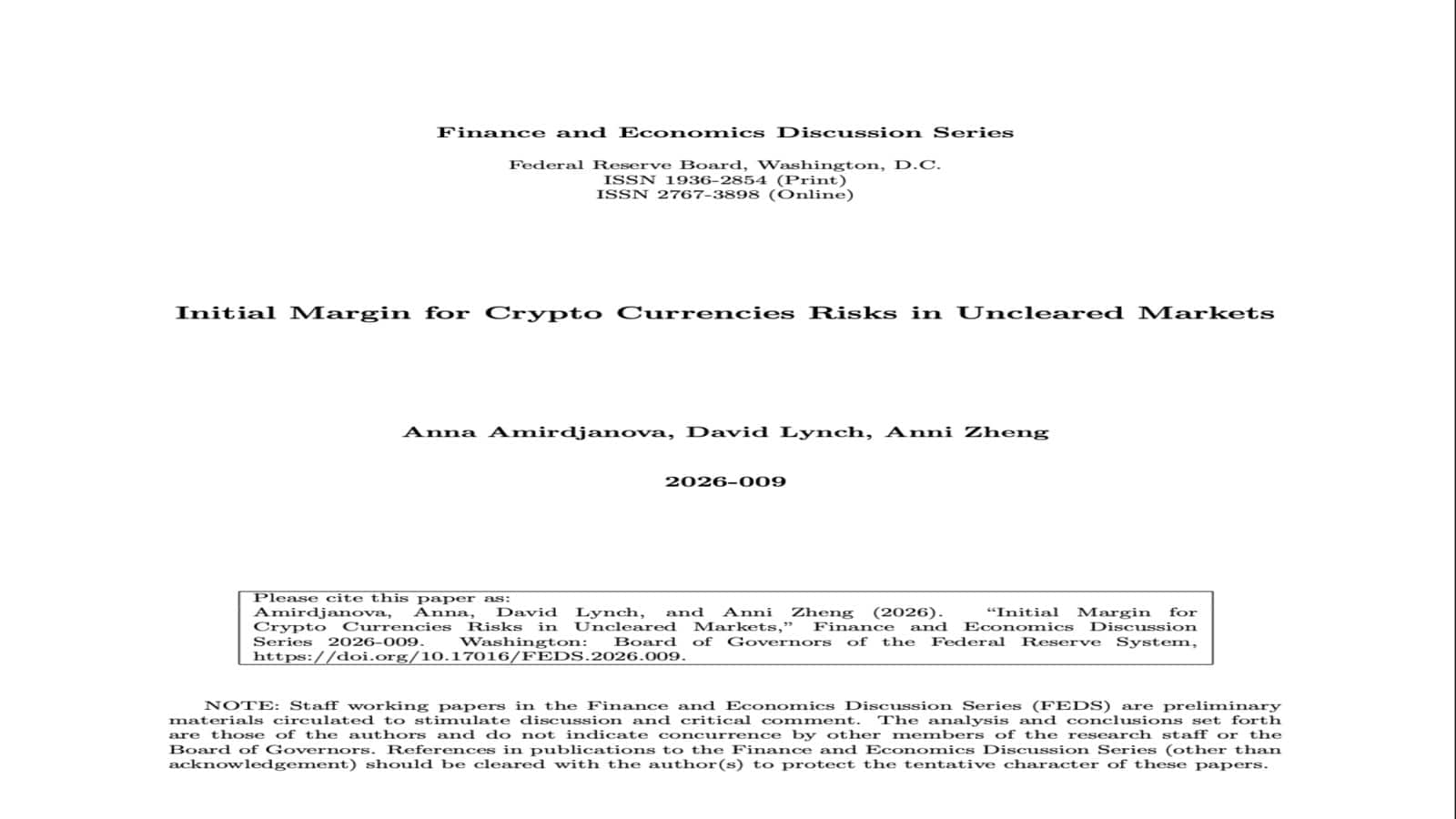 Federal Reserve Signals Major Rethink for Crypto Risk Models 6 Crypto Derivatives