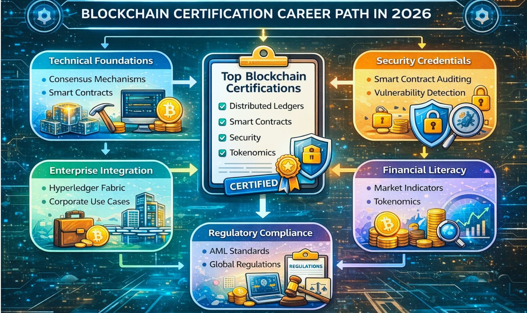 Top Blockchain Certifications in 2026: Career Paths and Compliance Guide 5 blockchain developer certification