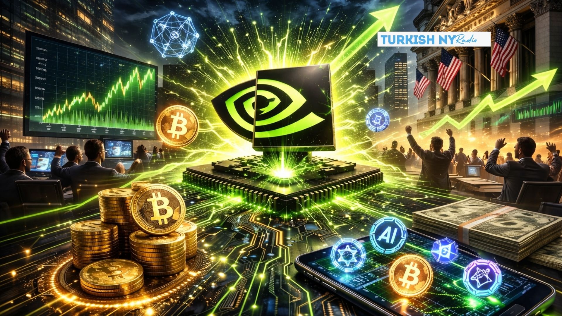 Nvidia Earnings Beat Sparks Rally in AI Tokens and Bitcoin 5 AI Crypto Stocks
