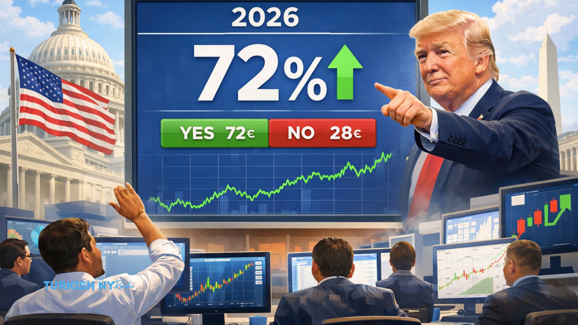 Prediction Market Prices CLARITY Act 2026 at 72% After Trump Push 6 Prediction Market Prices CLARITY Act 2026 at 72% After Trump Push