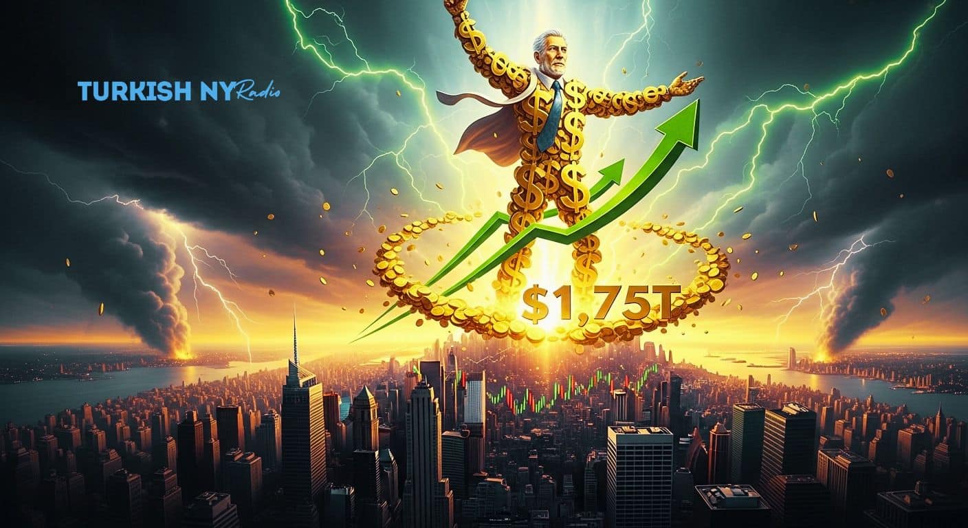 US stock market $1.75 trillion gain