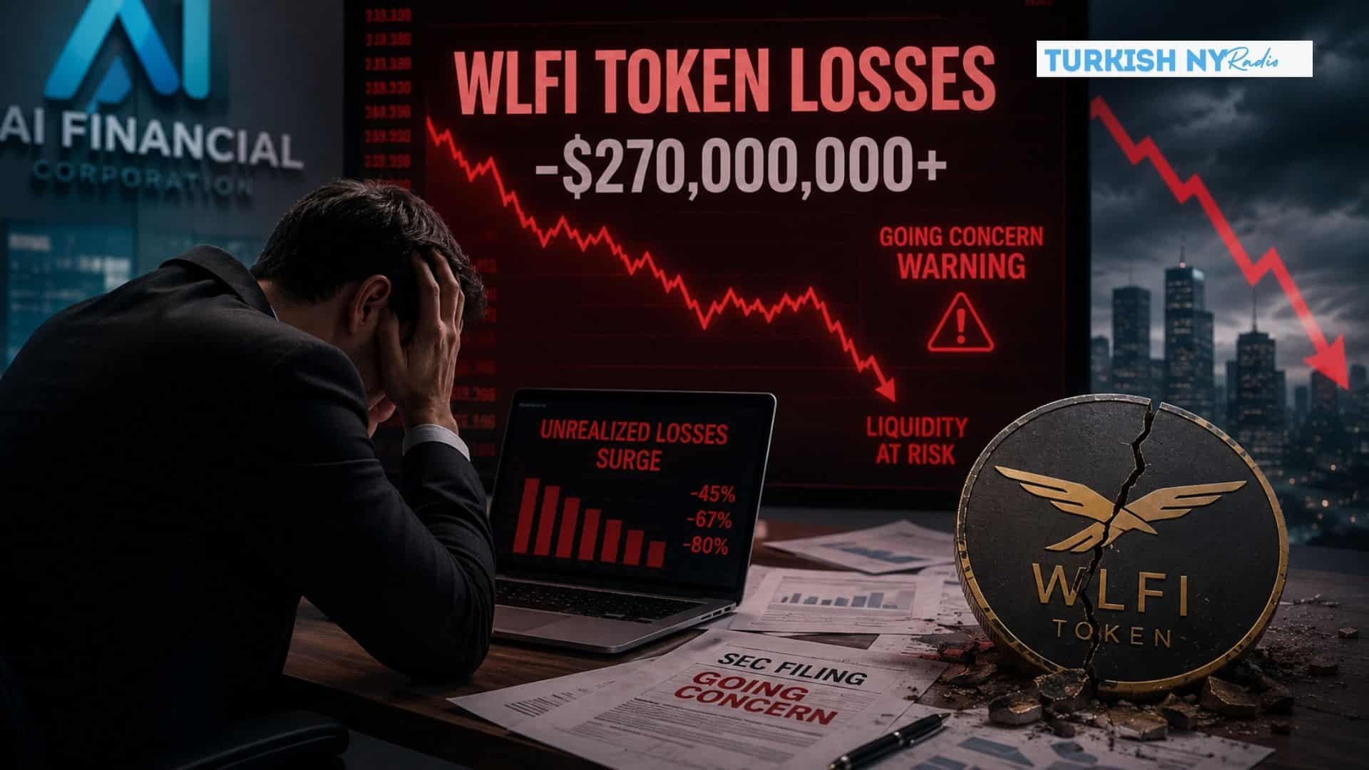 WLFI Token Losses Trigger Going-Concern Warning for AI Financial Corporation 6 WLFI token losses