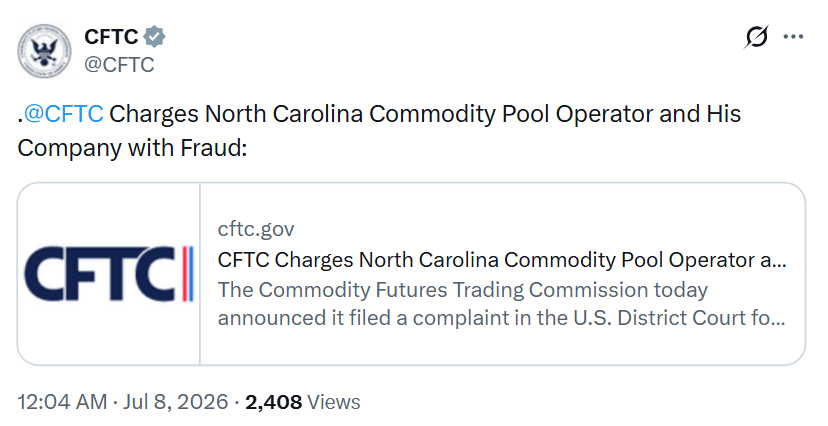 CFTC Crypto Fraud Lawsuit Targets $14.8M Argent Investor Pool Scheme 7 CFTC Lawsuit