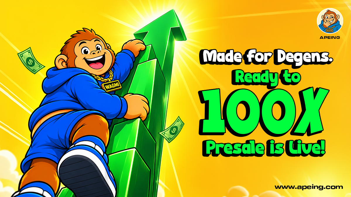 Pepe Price Prediction Points to $0.00000337 by Year-End While Apeing's 85% APY Powers the Best Meme Coin Presale 10 Apeing