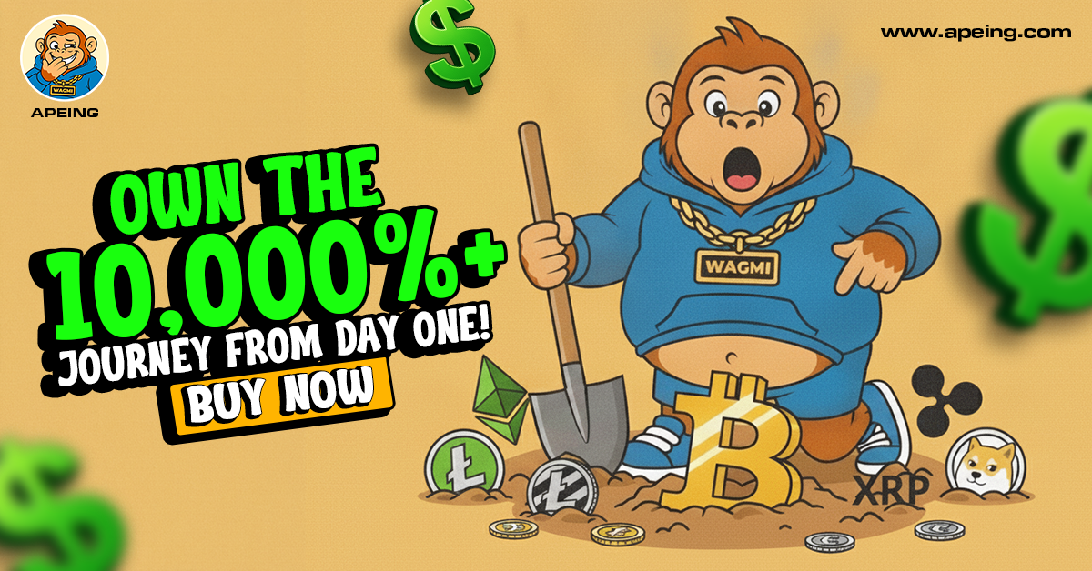 Did You Miss TRUMP and Fartcoin? Could Apeing Be the Next 100x Meme Coin at $0.0001 with 100x Gains? 8 Apeing