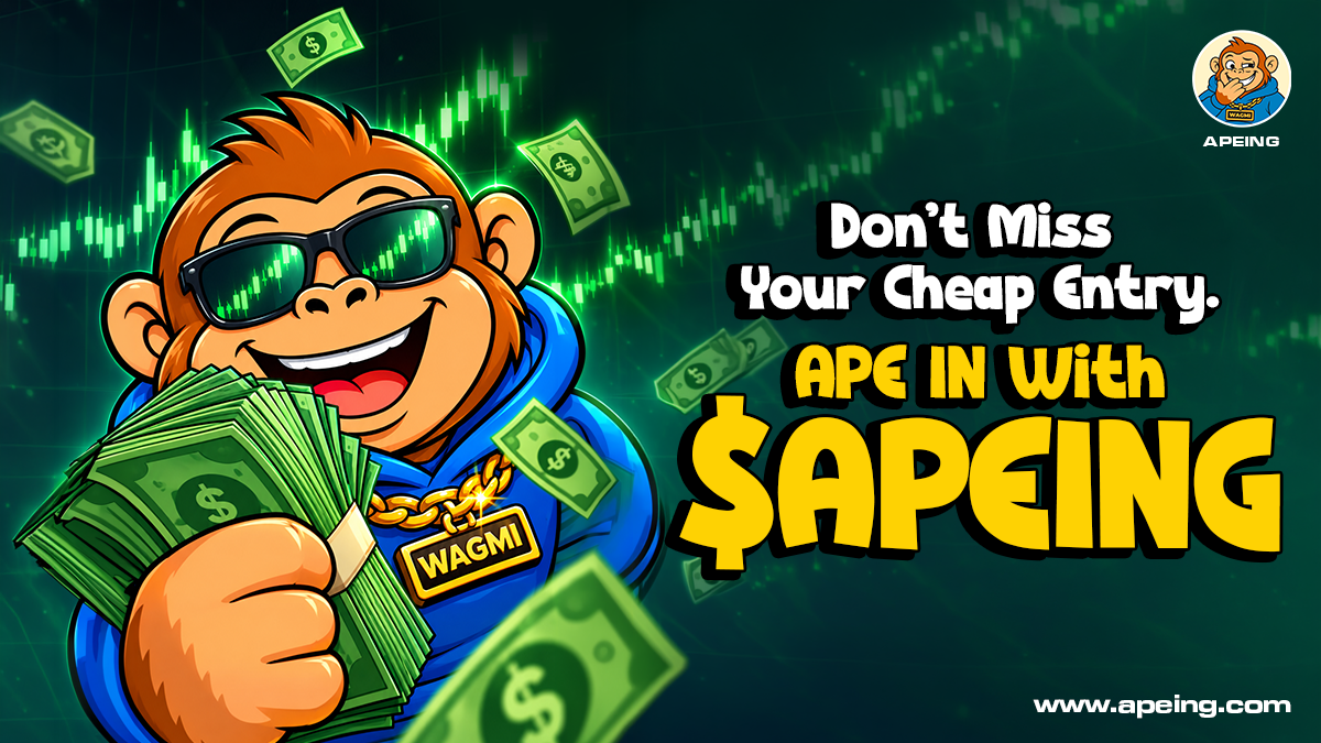 Dogecoin ve Fartcoin Ses Getiriyor: Apeing'in Öne Çıkan Meme Coin Ön Satışı Bir Sonraki Degen Fırsatı Olabilir mi? 8 Apeing