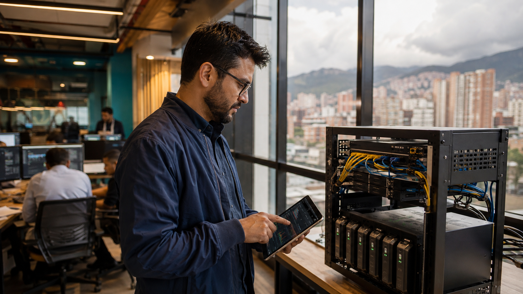 Engineer monitoring payment-channel infrastructure
